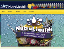 Tablet Screenshot of nutraliquids.com